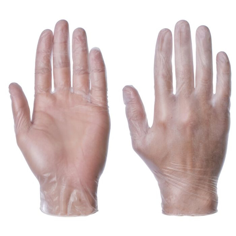 Supertouch Powderfree Vinyl Work Gloves - Industrial - Clear - 1000 Pieces Thumbnail