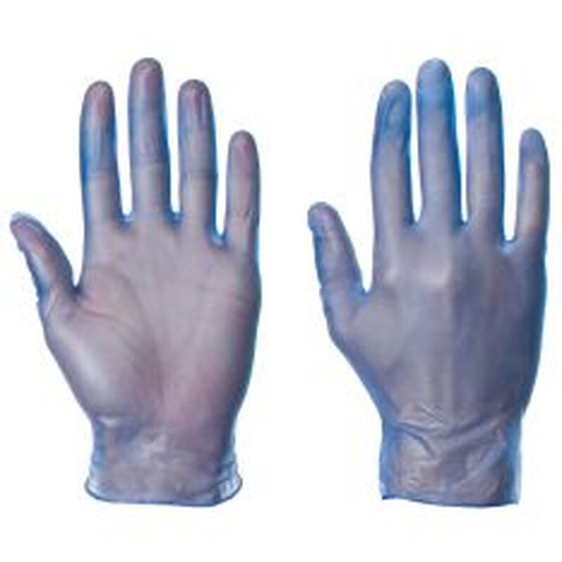 Supertouch Powderfree Vinyl Work Gloves - Industrial - Blue - 1000 Pieces Thumbnail