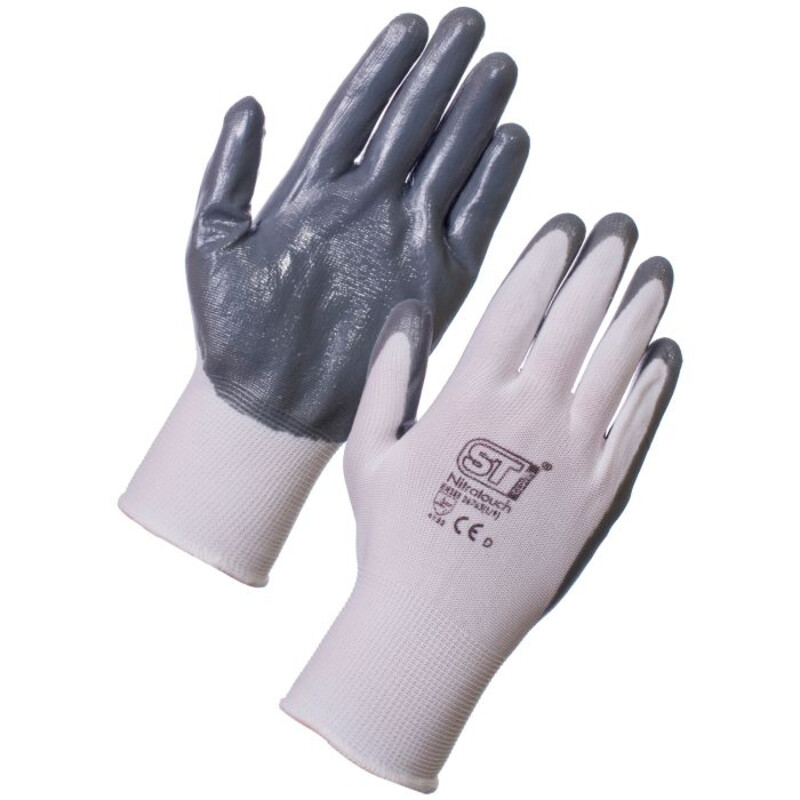 Supertouch Nitrotouch Work Gloves - White - 120 Pairs Thumbnail