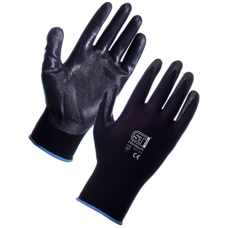 Supertouch Nitrotouch Work Gloves - Black - 120 Pairs Thumbnail