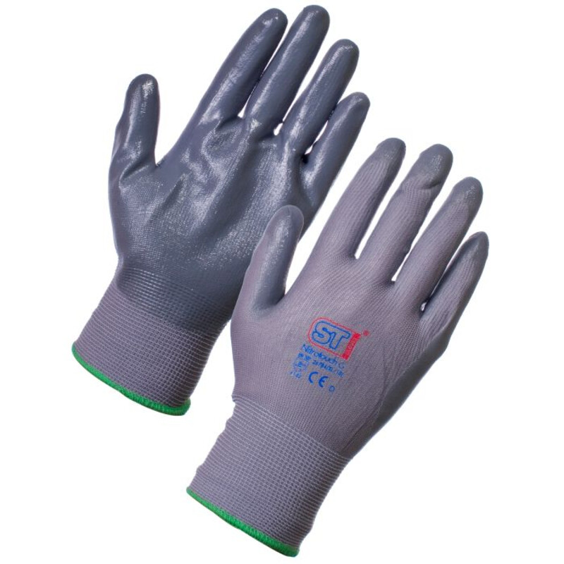 Supertouch Nitrotouch Work Gloves - Grey - 120 Pairs Thumbnail