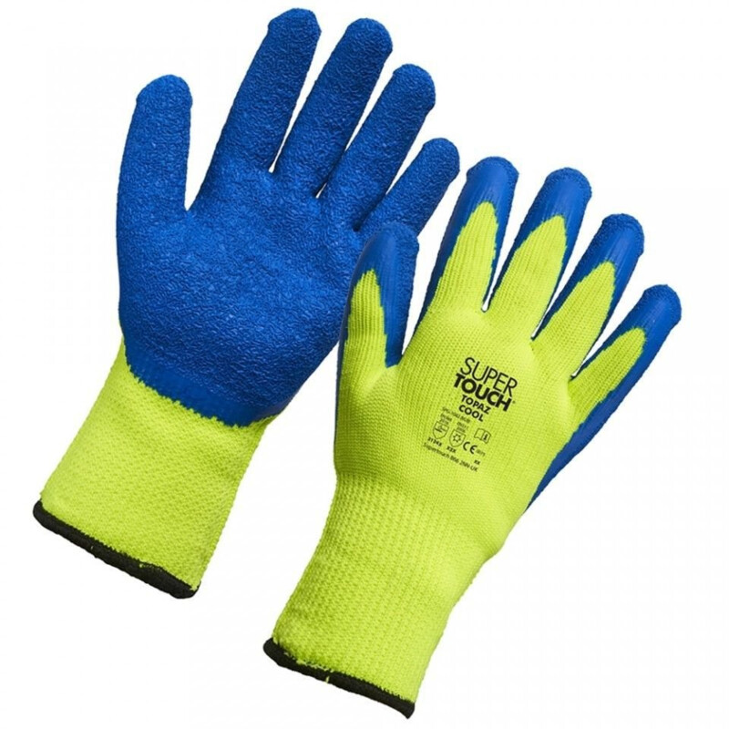 Supertouch Topaz Cool Work Gloves - Yellow - 120 Pairs Thumbnail