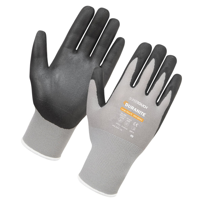 Supertouch 15G Nitrile Work Gloves - Grey - 120 Pairs Thumbnail