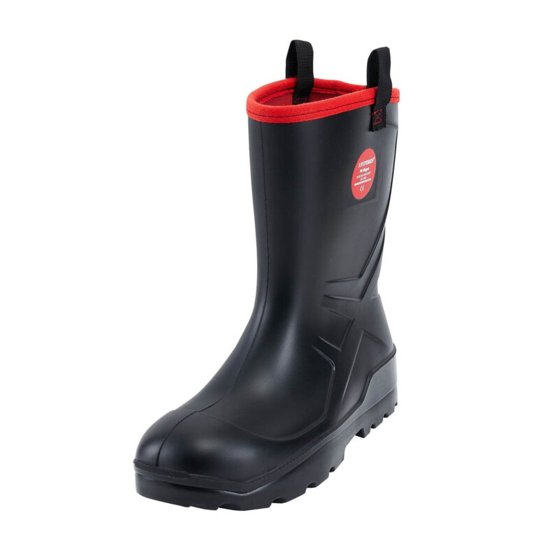 Supertouch PU Rigger Work Boots Wellingtons - Black Thumbnail