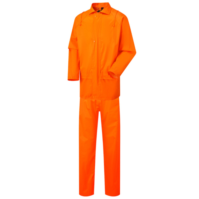 Supertouch Polyester/PVC Rainsuit Work Coveralls - Orange Thumbnail