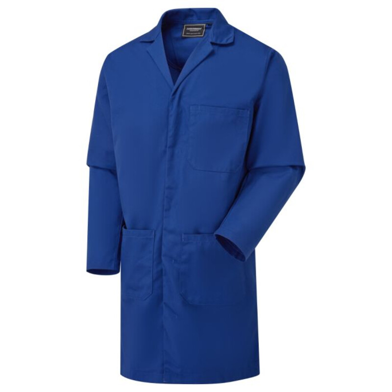 Supertouch Polycotton Lab Coat - Royal Work Coveralls - Royal Blue Thumbnail
