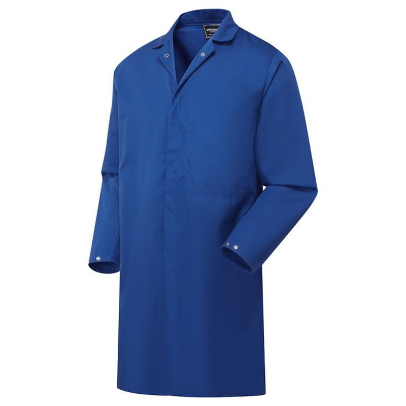 Supertouch Polycotton Food Coat - Royal Work Coveralls - Royal Blue Thumbnail
