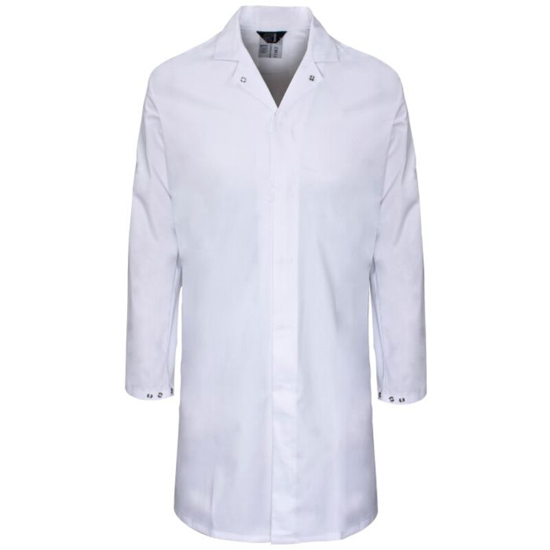 Supertouch Polycotton Food Coat Work Coveralls - White Thumbnail