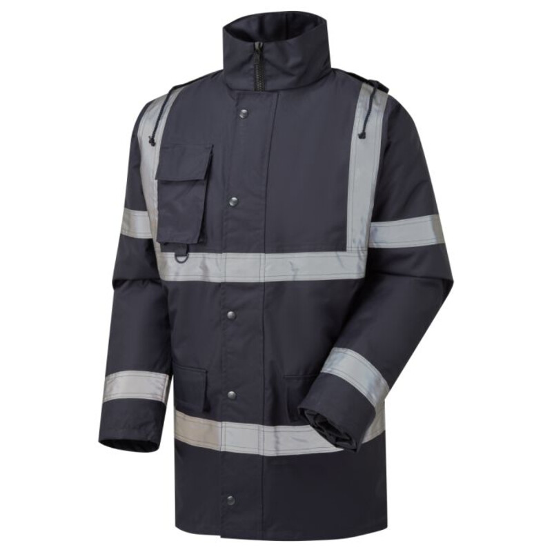 Supertouch Security Parka With Tape Work Jacket - Navy Thumbnail