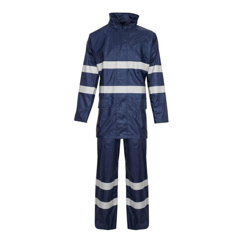 Supertouch Contractor Rainsuit Work Coveralls - Navy Thumbnail