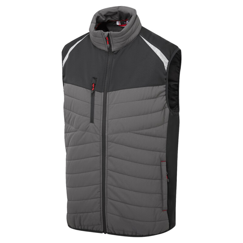 Supertouch Insulated Bodywarmer Gilet - Grey Thumbnail