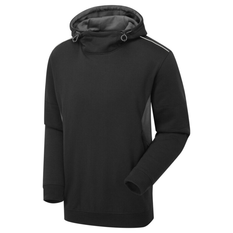 Supertouch System Eco Work Hoodie - Black Grey Thumbnail