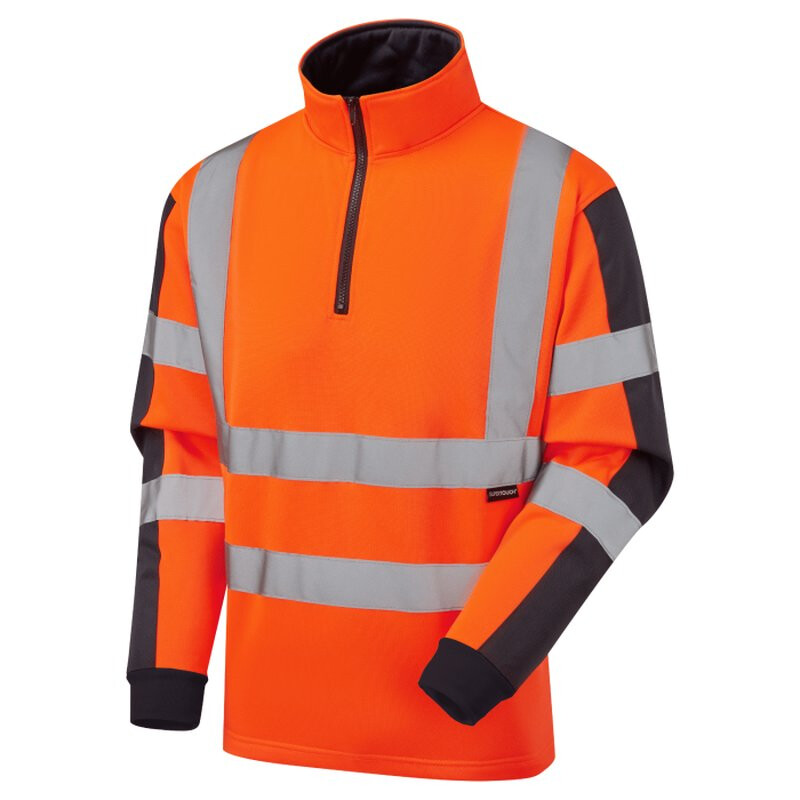 Supertouch Hi Vis 2-Tone Rugby Shirt - Orange Thumbnail