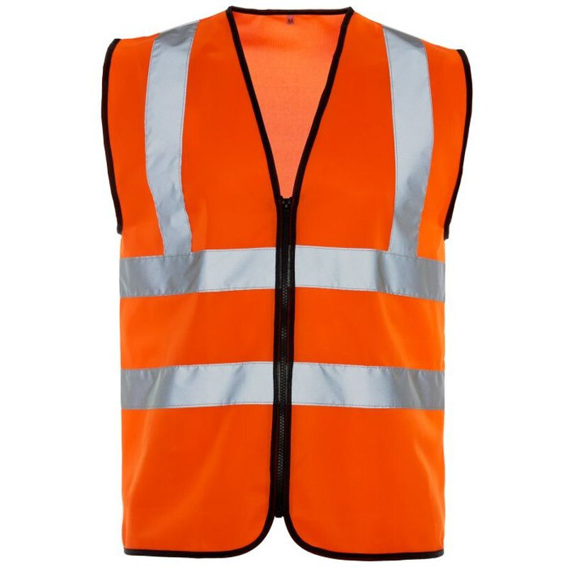 Supertouch Hi Vis Vest - Binding Zip - Orange Thumbnail