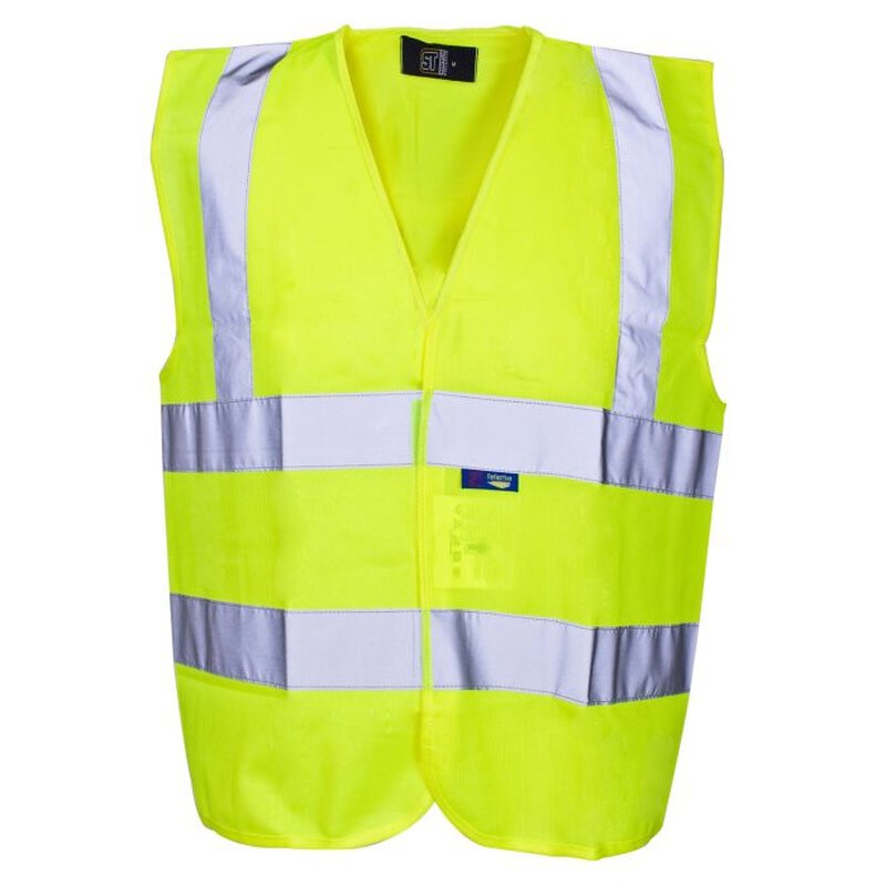 Supertouch Hi Vis Builders Vest - Yellow Thumbnail