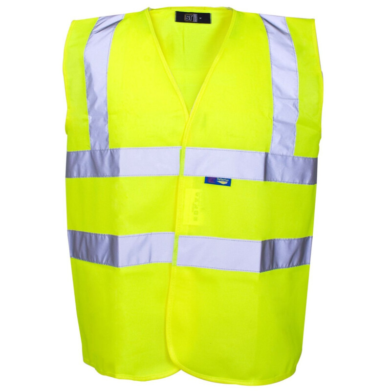 Supertouch Hi Vis Vest - Binding Velcro - Yellow Thumbnail