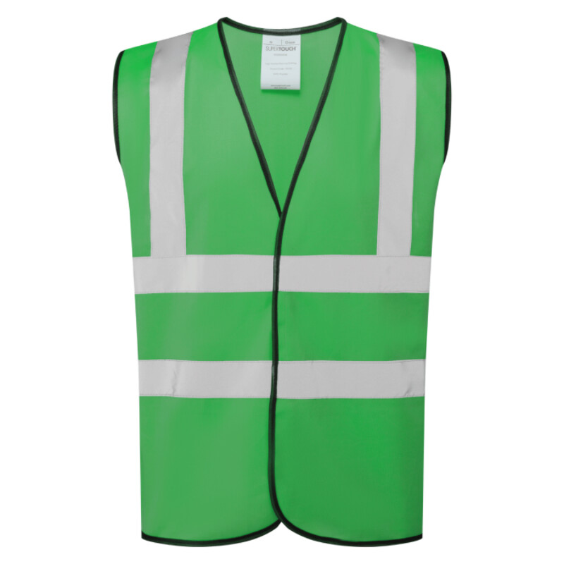 Supertouch Hi Vis Vest - Green Thumbnail