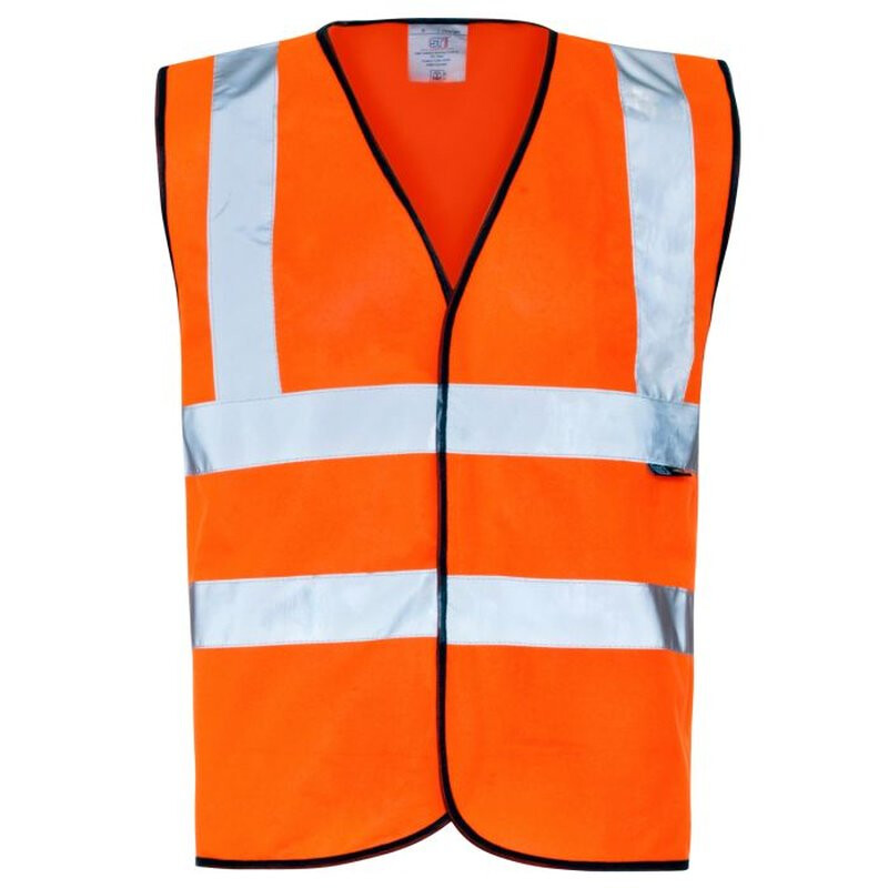 Supertouch Hi Vis Vest - Binding Velcro - Orange Thumbnail
