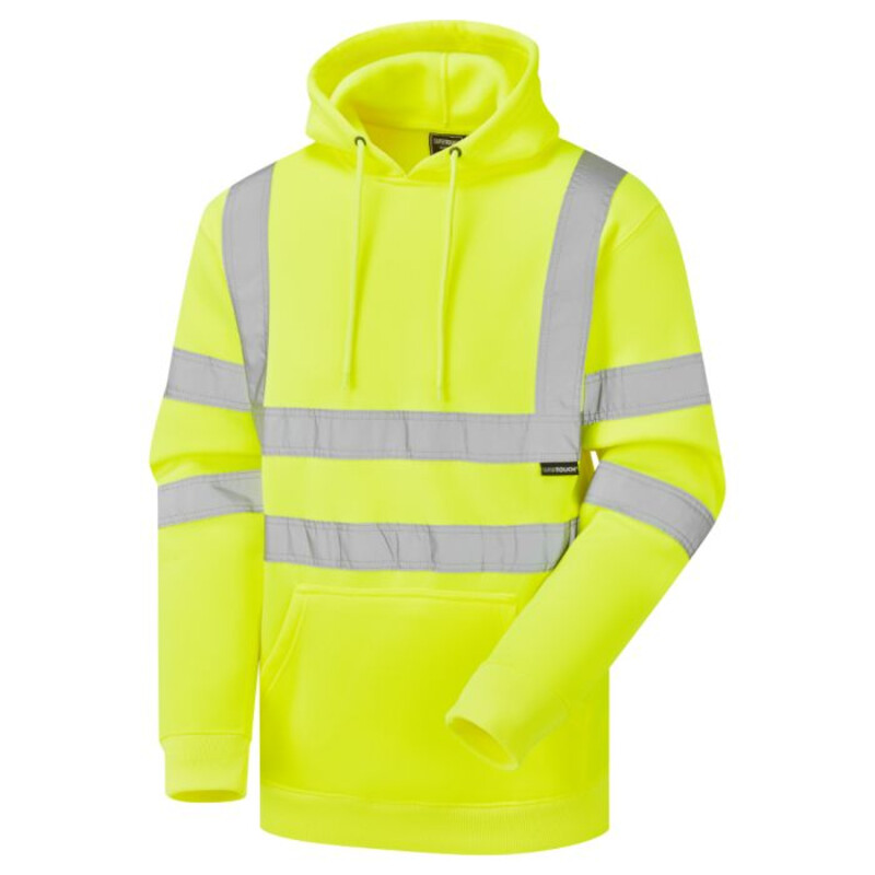 Supertouch Hi Vis Hooded Sweatshirt - Yellow Thumbnail