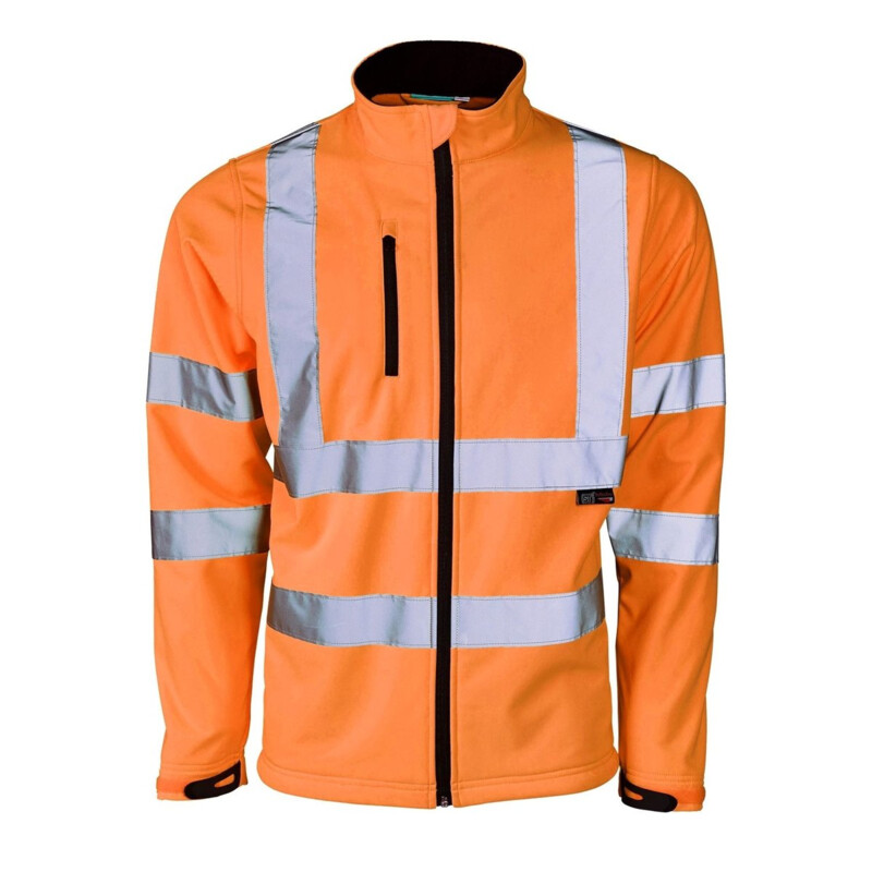 Supertouch Hi Vis Softshell Jacket - Orange Thumbnail