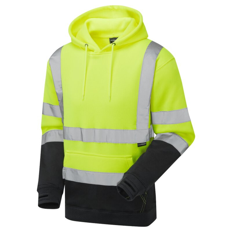 Supertouch Hi Vis Hoodie - Yellow Navy Thumbnail