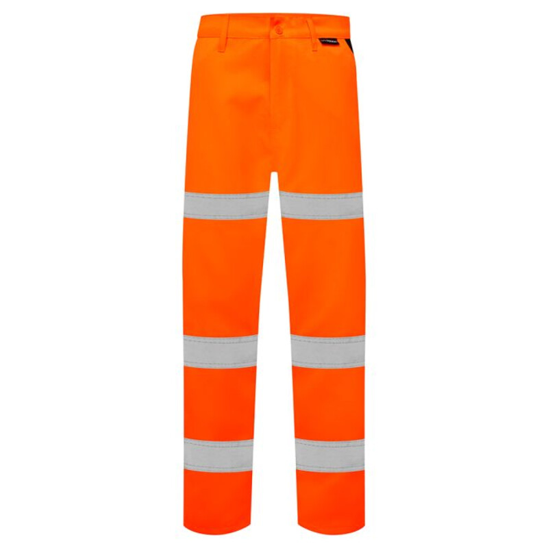 Supertouch Hi Vis Band Trousers - Long - Orange Thumbnail