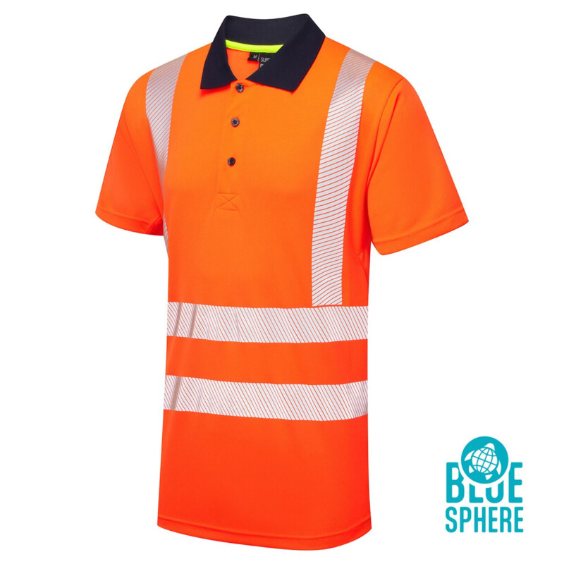 Supertouch Hi Vis Eco Coolmax S/S Polo - Orange Thumbnail