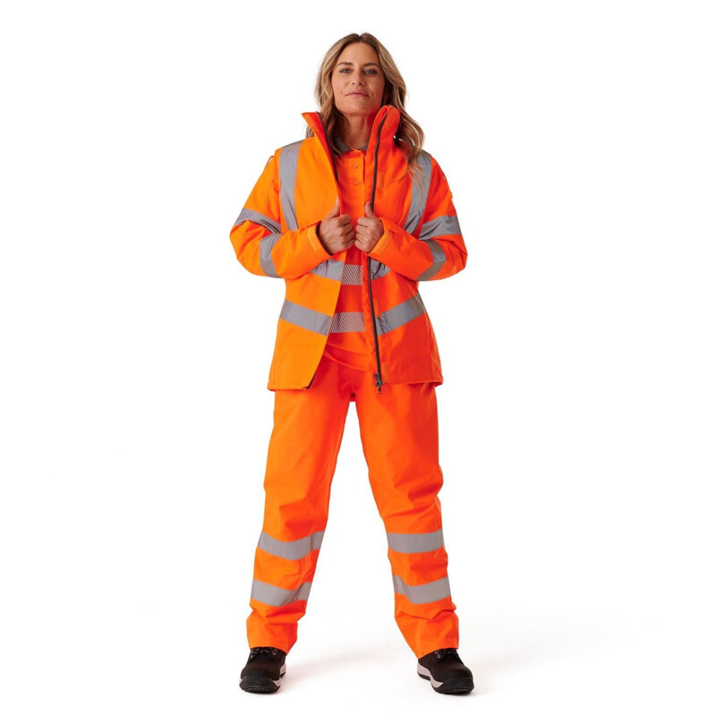 Supertouch Hi Vis Kamela Padded Jacket - Orange Thumbnail