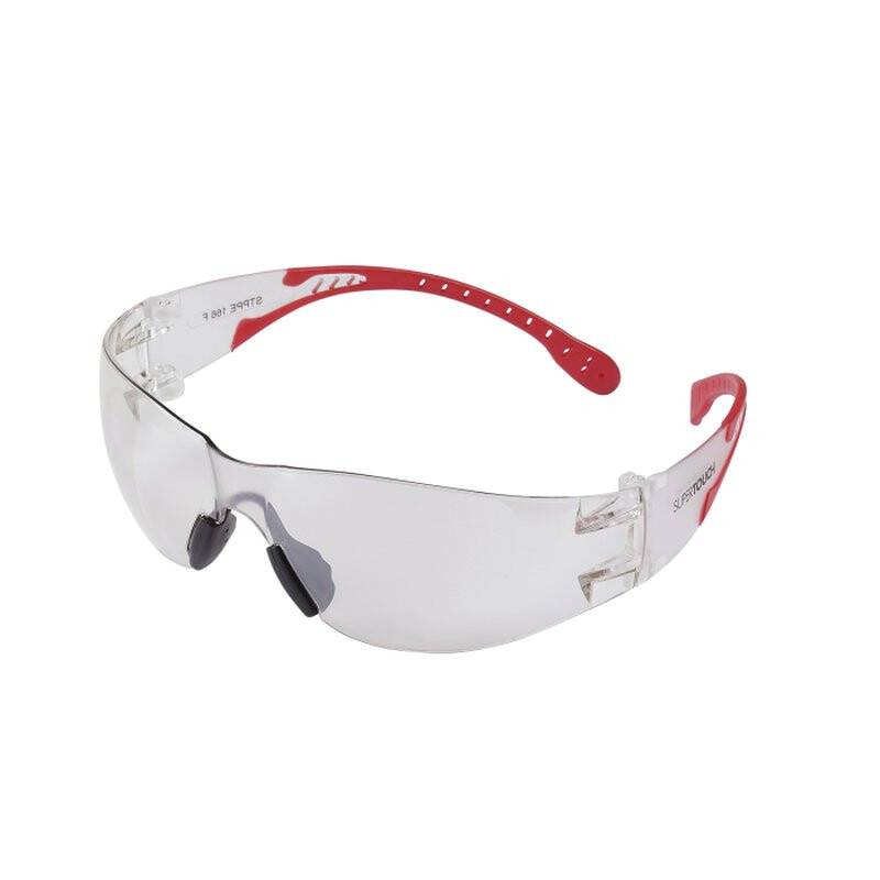 Supertouch Tegula Safety Glasses - Red - Clear Thumbnail
