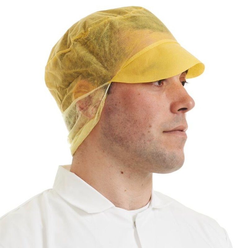 Supertouch Snood Cap - 500 Pieces - Yellow Thumbnail