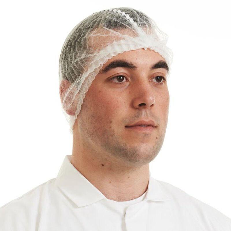 Supertouch Detectable Mob Cap - 1000 Pieces - White Thumbnail