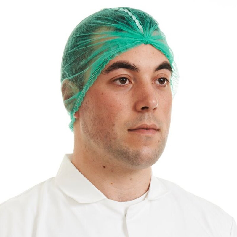 Supertouch Detectable Mob Cap - 1000 Pieces - Green Thumbnail