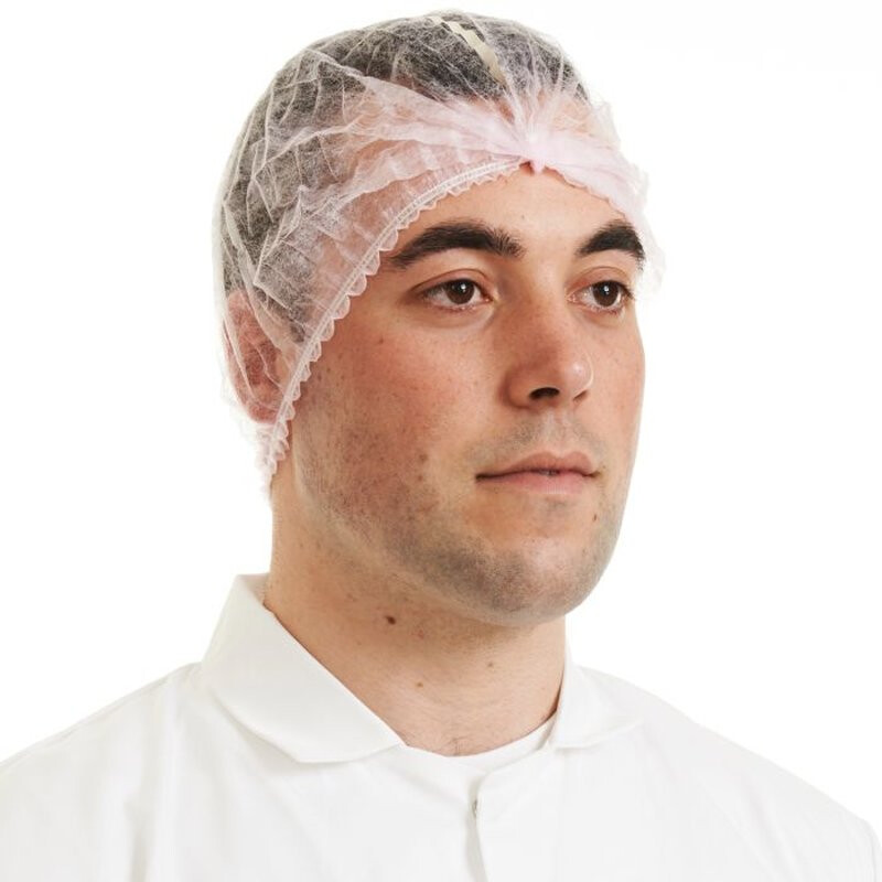 Supertouch Detectable Mob Cap - 1000 Pieces - Pink Thumbnail
