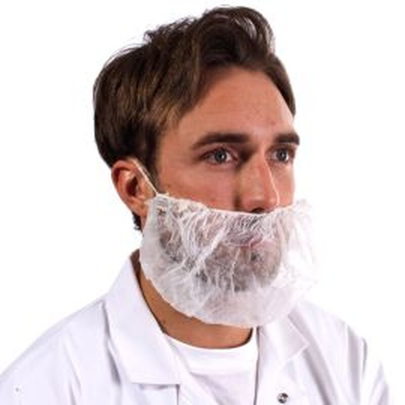 Supertouch Non-Woven Beard Mask - White Thumbnail