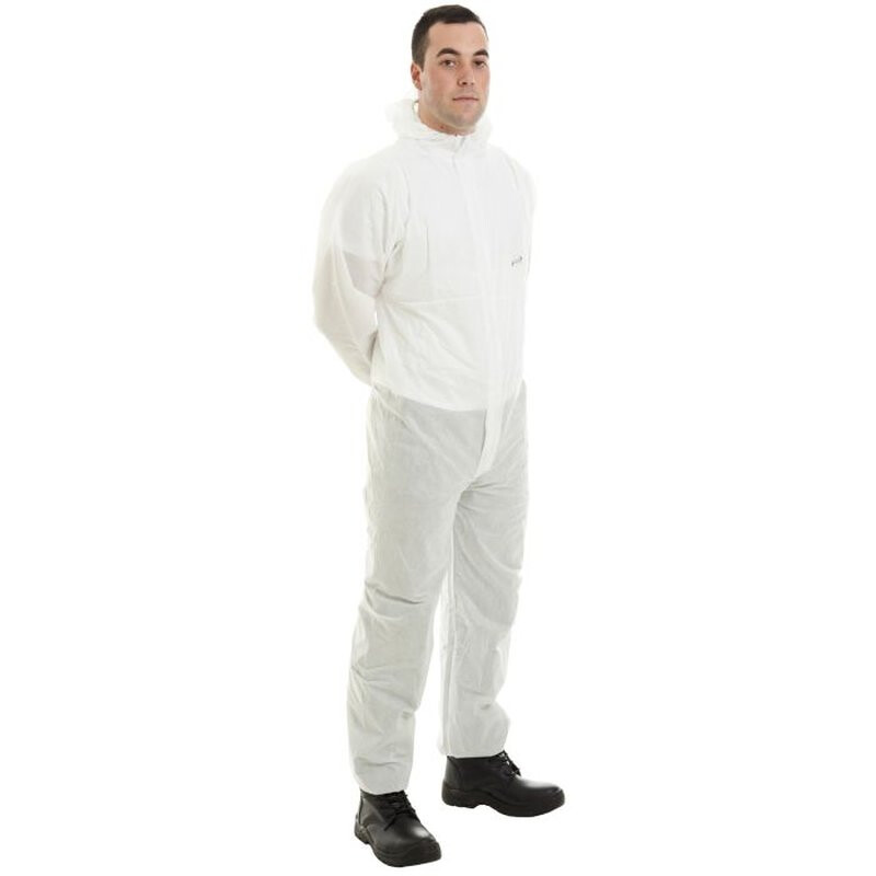 Supertouch Supertex Sms Coverall Disposable Coveralls - 50 Pieces - White Thumbnail