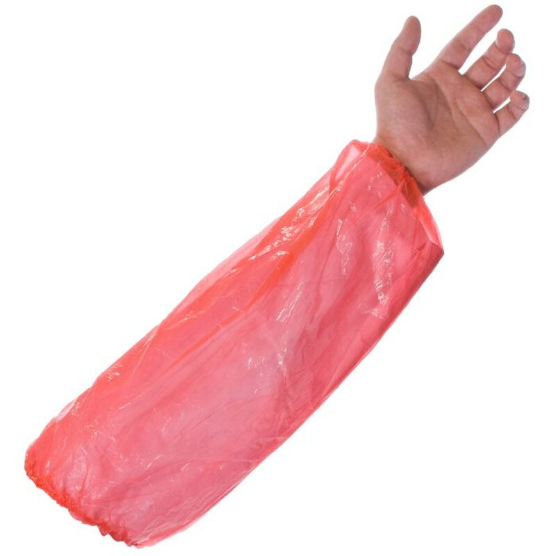 Supertouch Economy PE Disposable Oversleeves - 2000 Pieces - Red Thumbnail