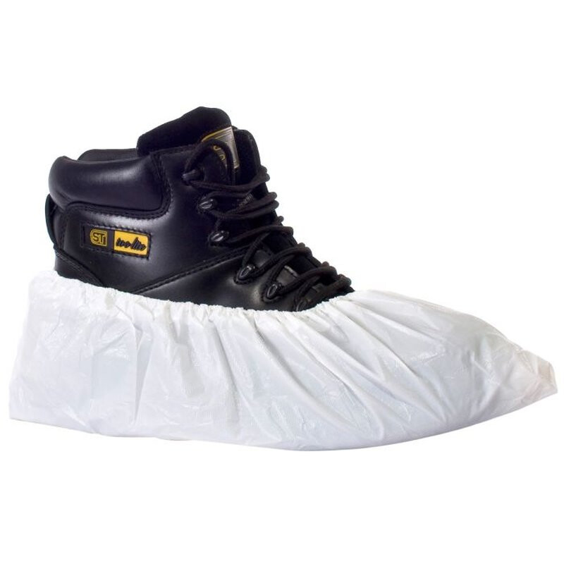 Supertouch Economy CPE Disposable Overshoes - 2000 Pieces - White Thumbnail