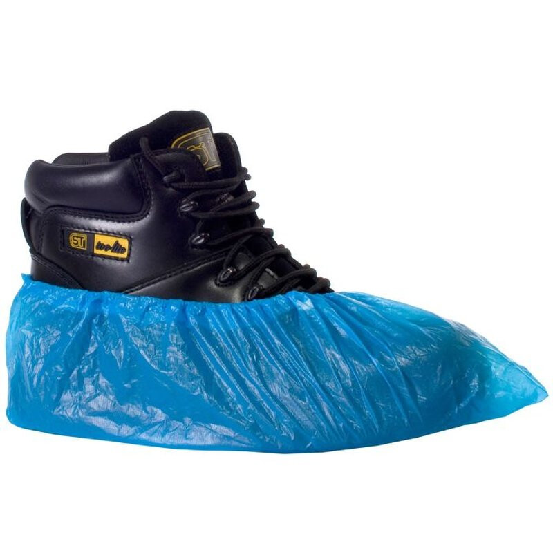 Supertouch Economy CPE Disposable Overshoes - 2000 Pieces - Blue Thumbnail