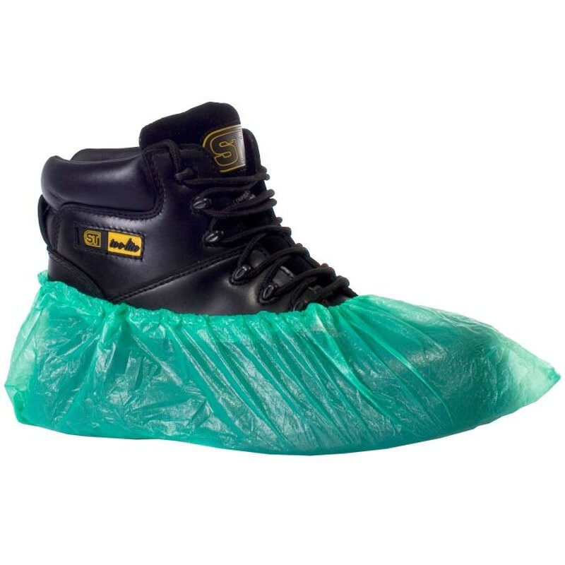 Supertouch Economy CPE Disposable Overshoes - 2000 Pieces - Green Thumbnail