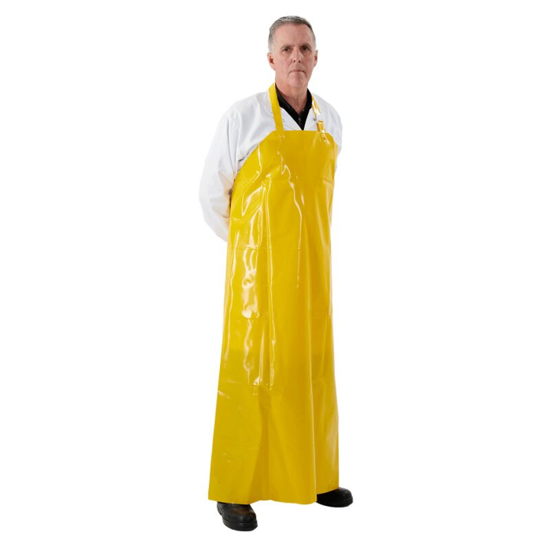 Supertouch Heavy Duty Waterproof Apron Disposable Coveralls - 50 Pieces - Yellow Thumbnail