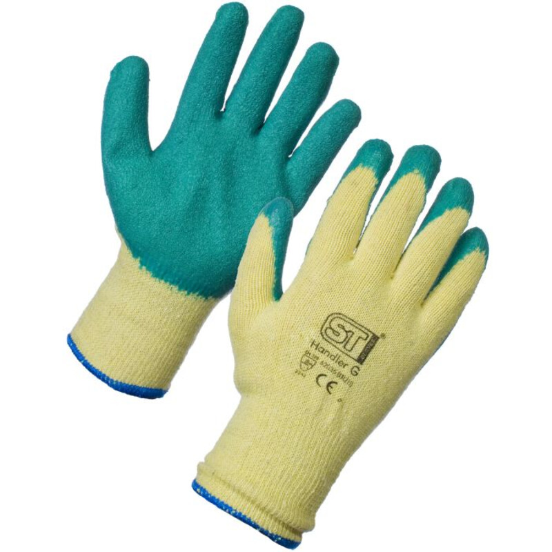 Supertouch Handler Work Gloves - Green - 12 Pairs Thumbnail